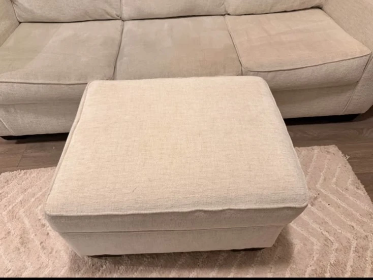Ashley Home Three-Seater Sofa with Matching Ottoman - photo 5