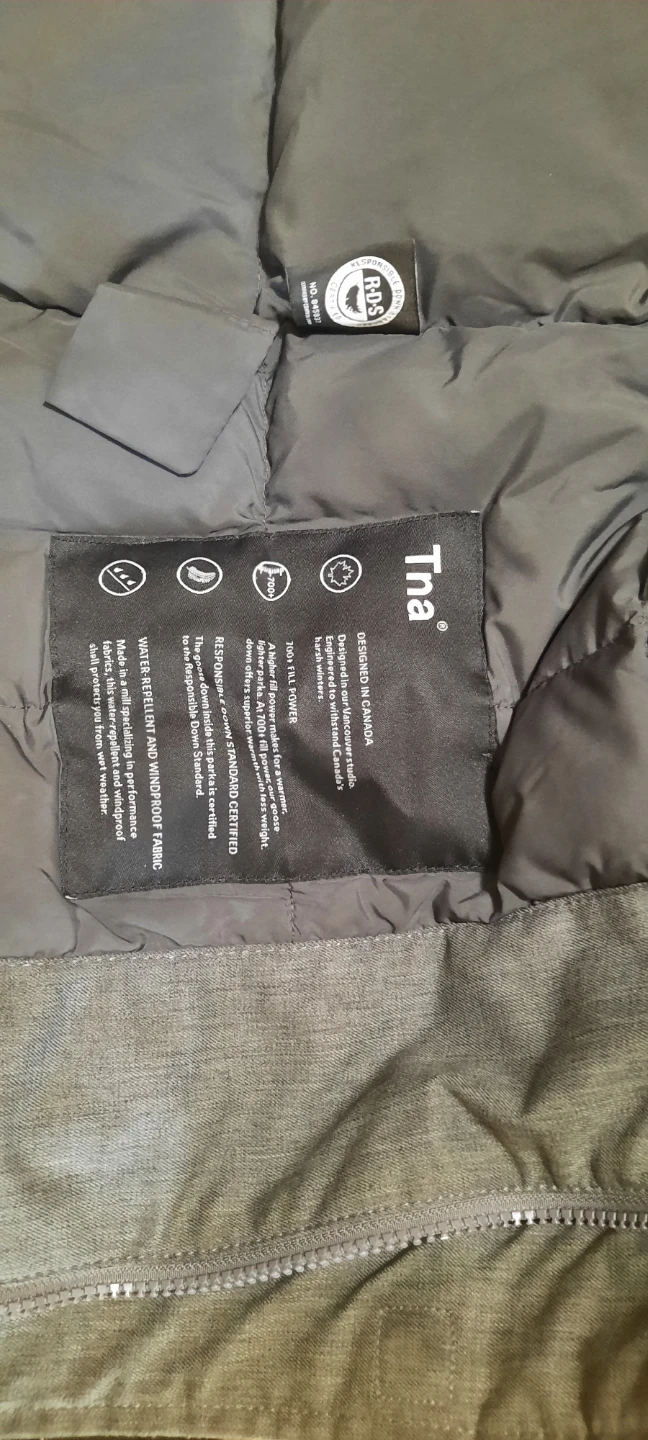 Tna Summit Parka Charcoal Size Small - photo 4