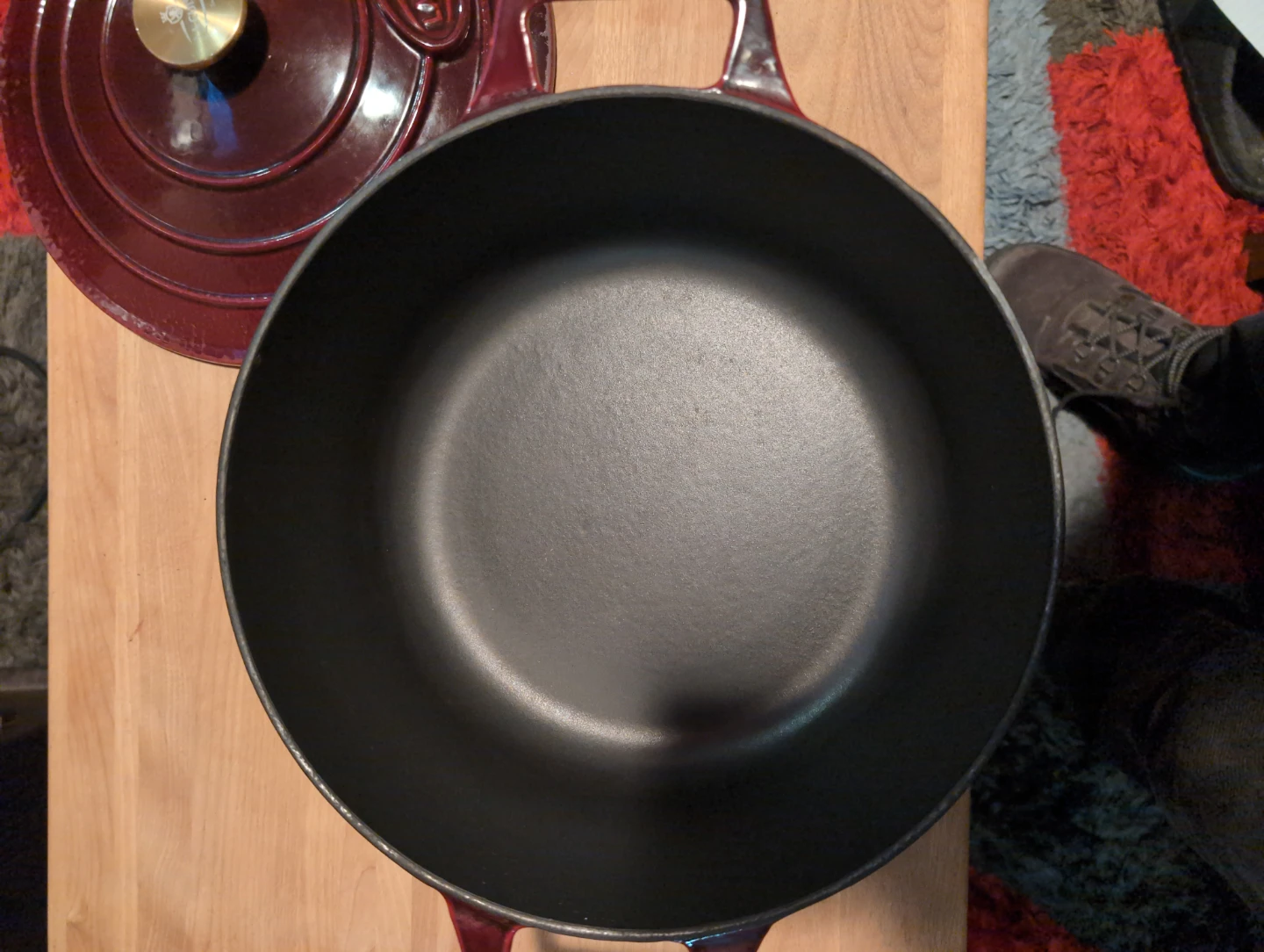 La Cuisine Cast Iron Dutch Oven - Cranberry - photo 3