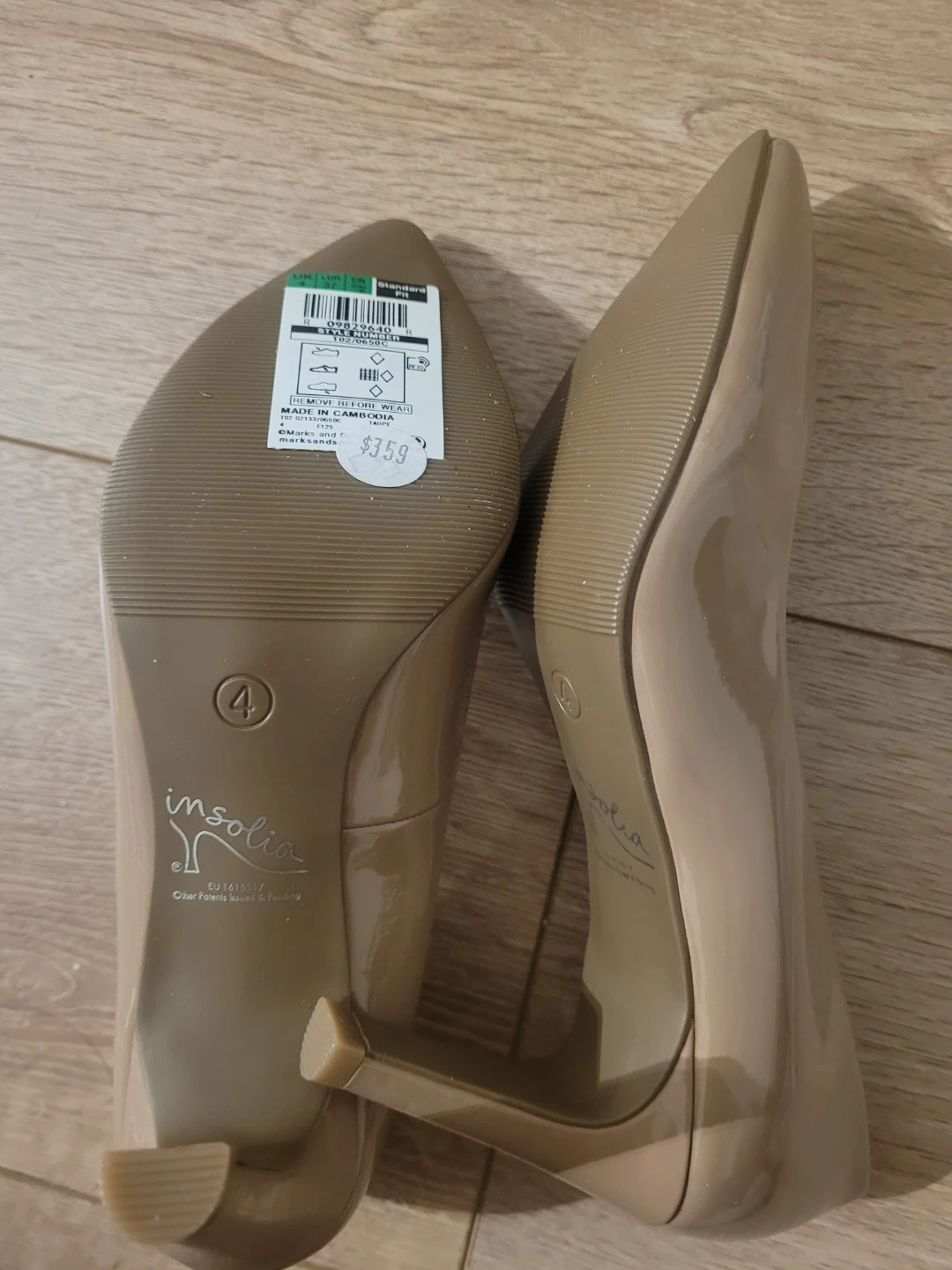 M&S Insolia Nude Patent Heels - photo 5