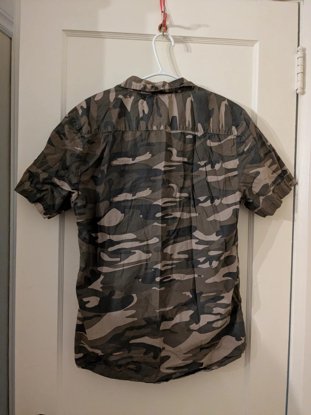 Camo Print Short Sleeve Button Up - photo 2