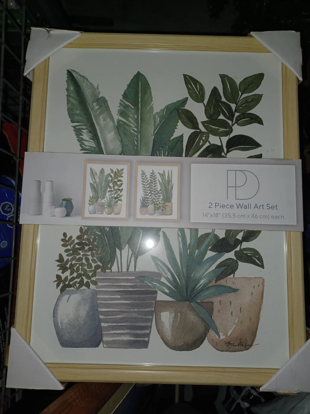 PD 2 Piece Botanical Wall Art Set