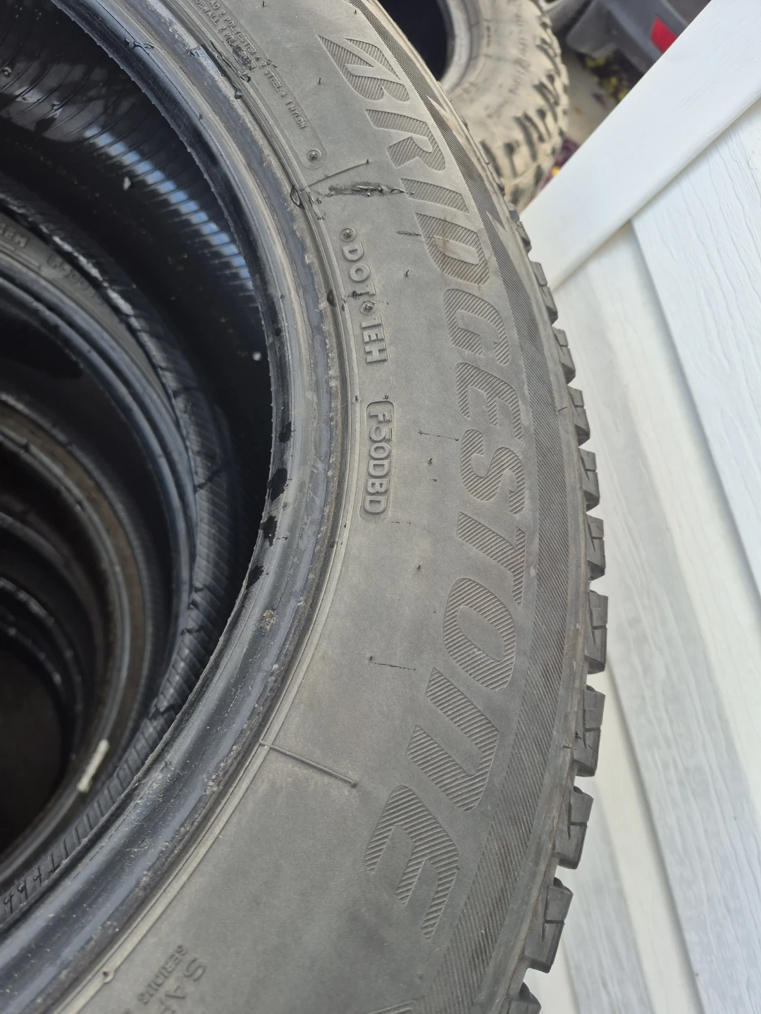 Two Bridgestone 225/65R17 102S Winter Tires - photo 5