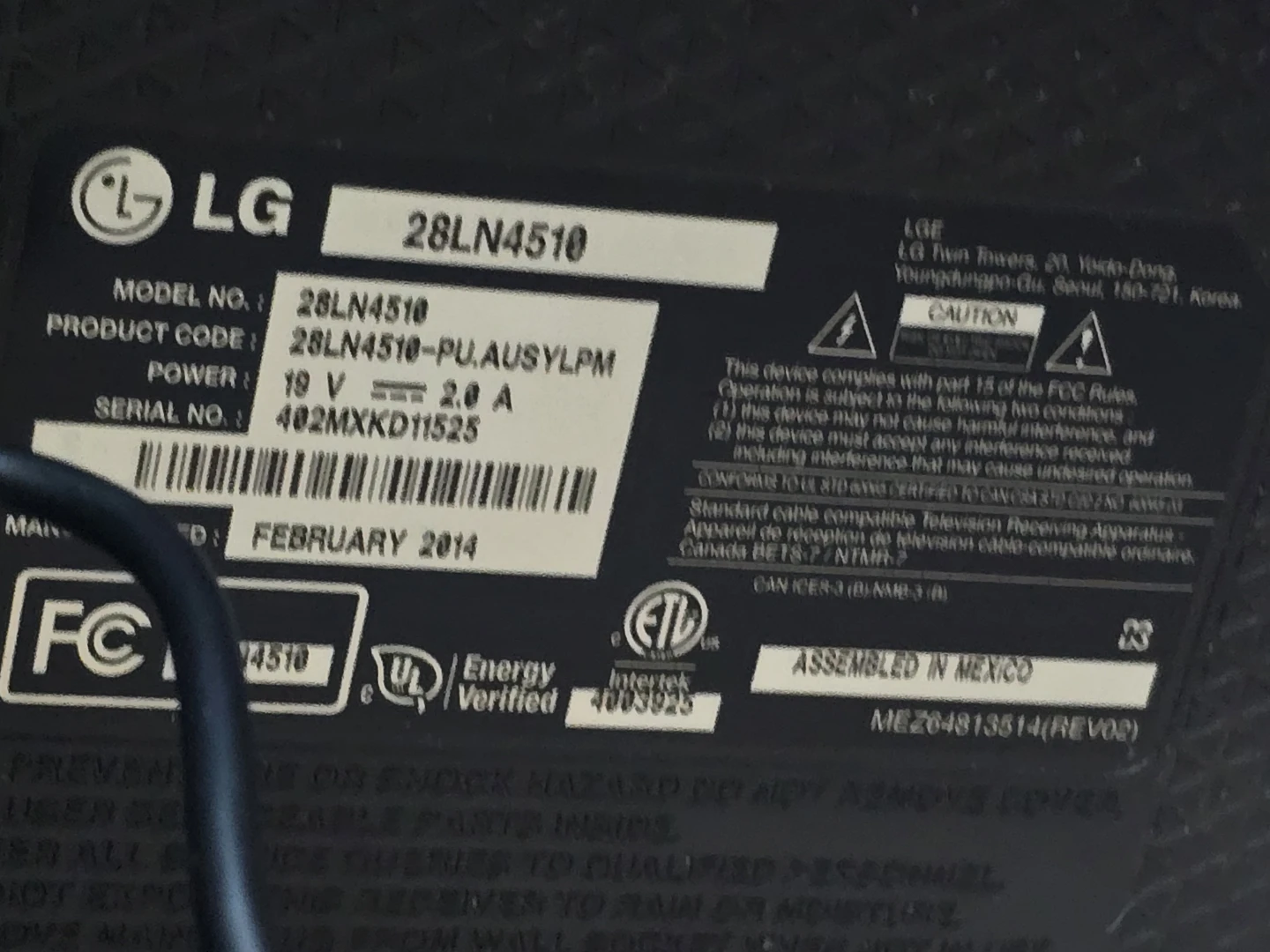 LG 28-inch LED Television - photo 2