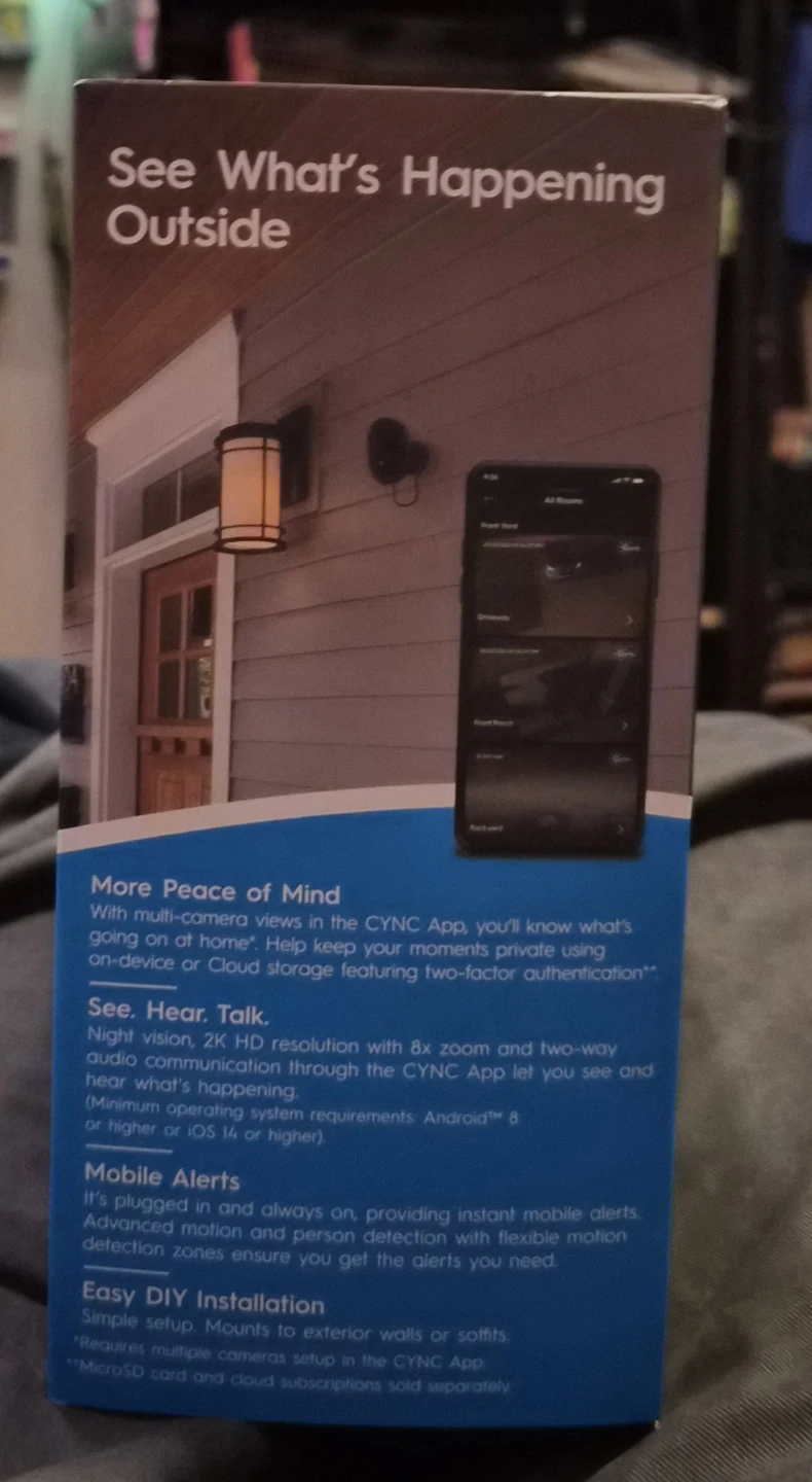 Cync Outdoor Wired Smart Camera - NEW IN BOX - photo 5