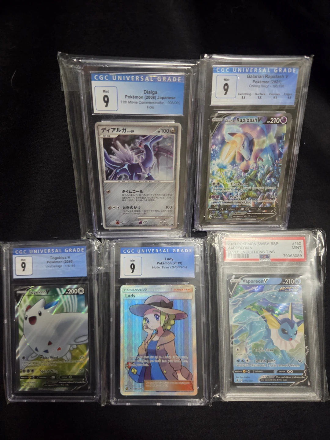 Graded Pokemon Trading Card Collection