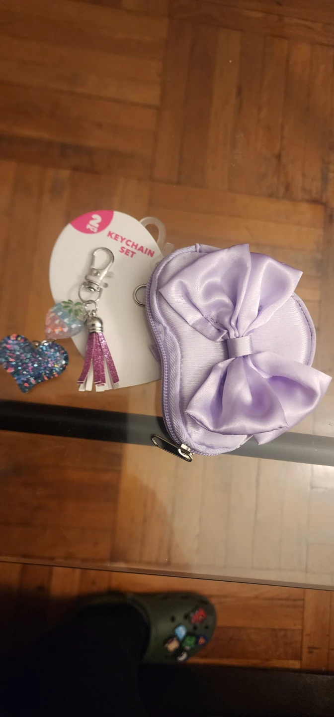 2-Piece Keychain and Bow Pouch Set