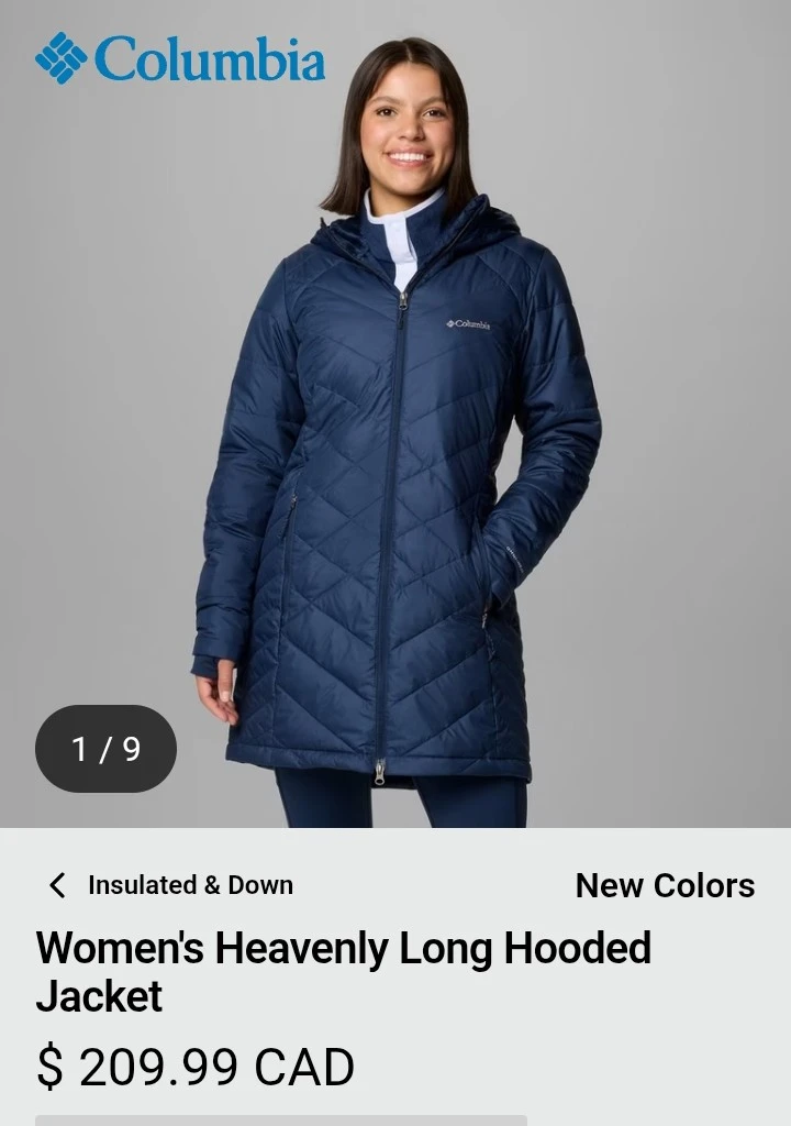 Columbia Women's Heavenly Long Hooded Jacket
