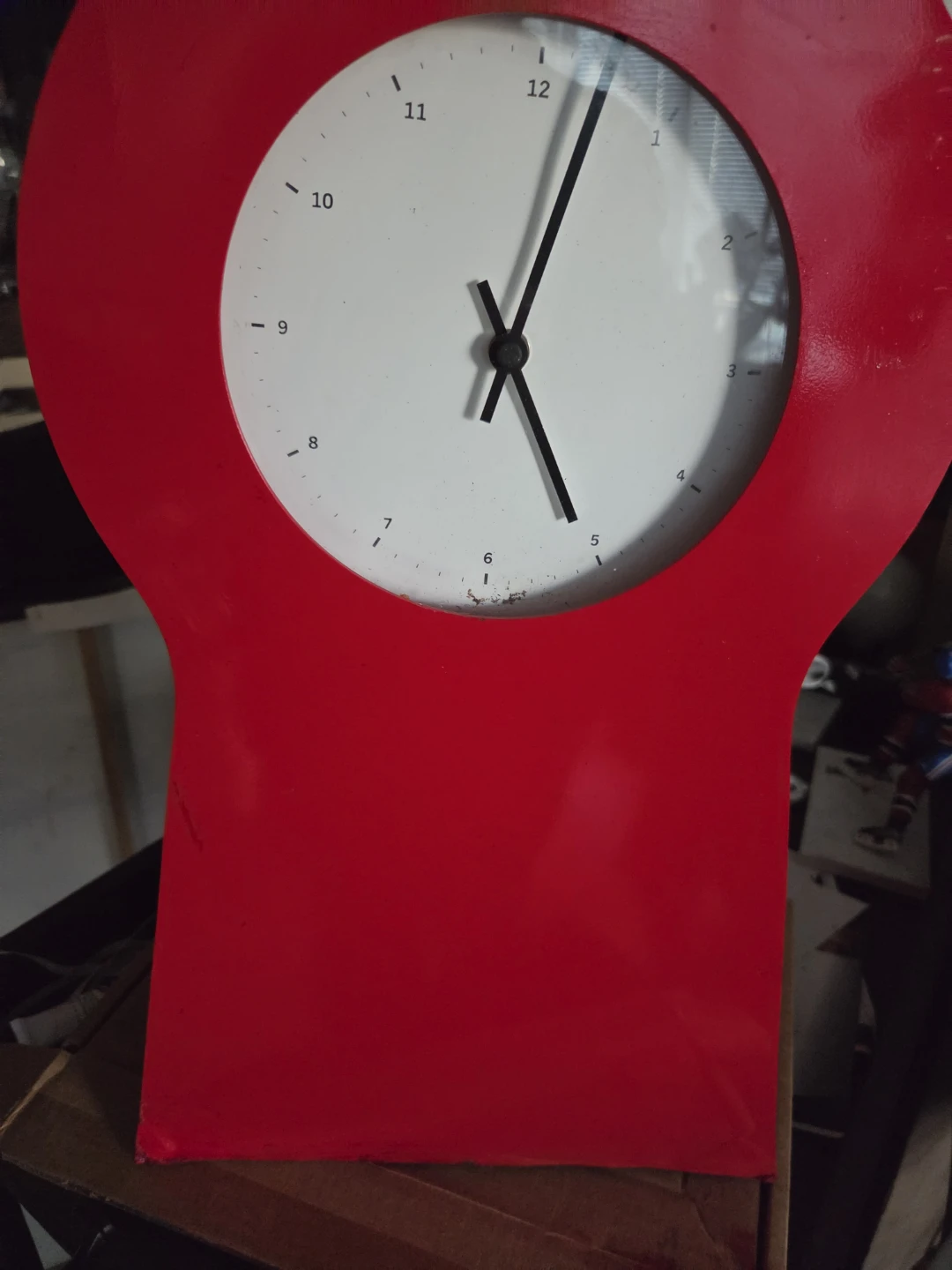 Ikeea 1985 Talk Red Clock - photo 3