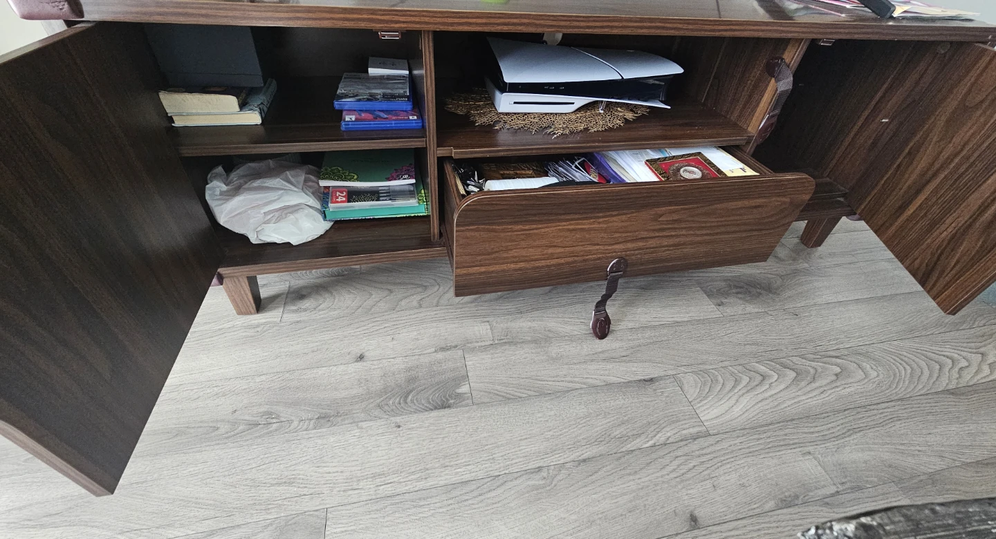 From the house of brick Mid-Century Style Walnut TV Stand - photo 2