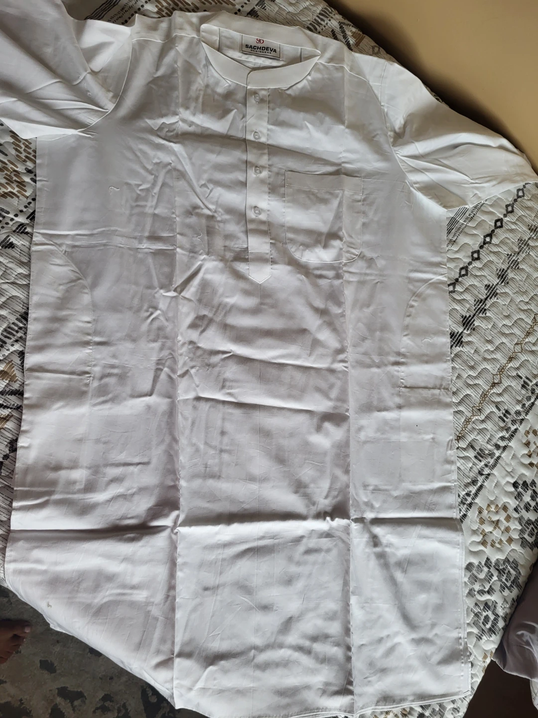 Sachdeva Designers White Kurta Pajama Set - photo 2
