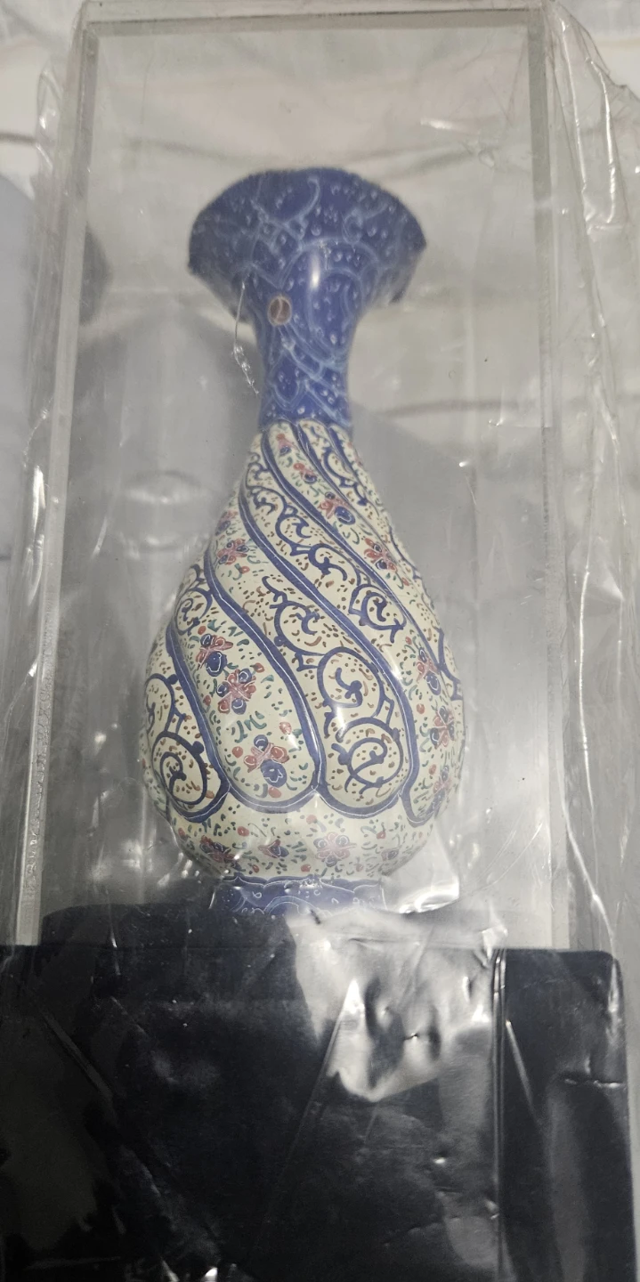 Decorative Persian Enamel Vase