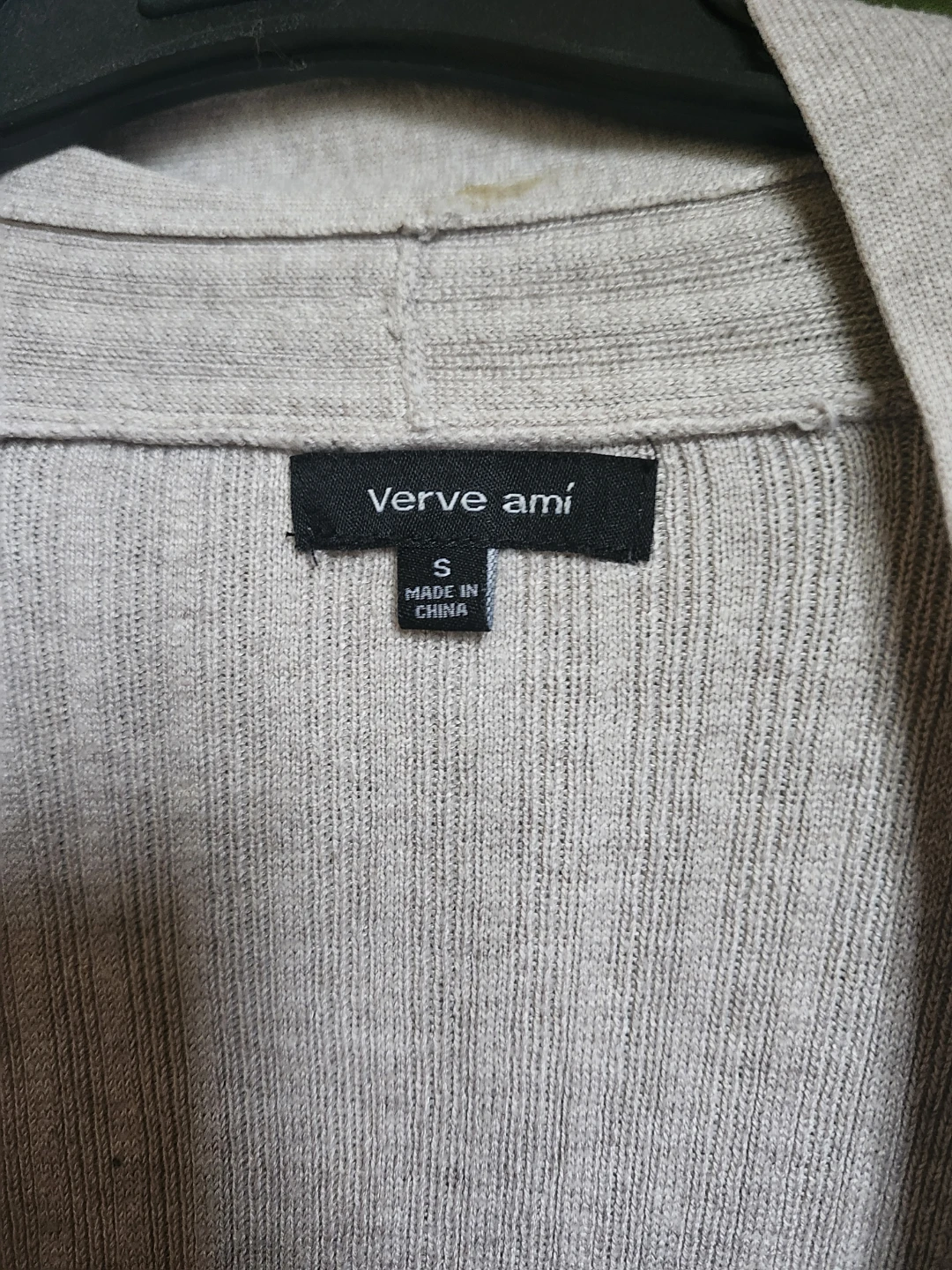 Verve Ami Beige Ribbed Cardigan - photo 2