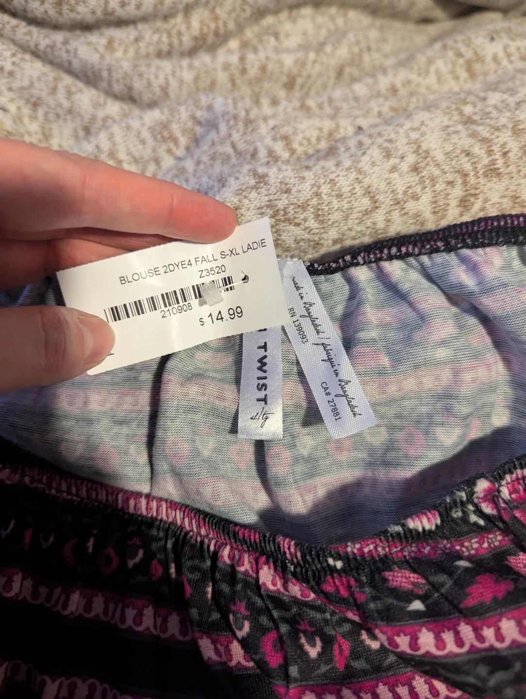 Twist Ladies Patterned Blouse - photo 4