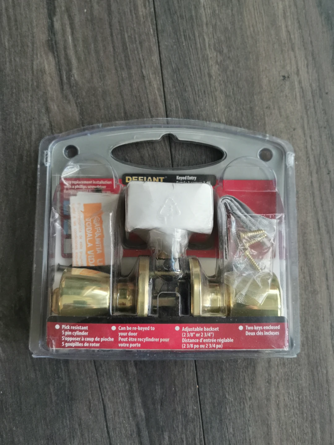 Defiant Keyed Entry Door Knob, New in Box - photo 2