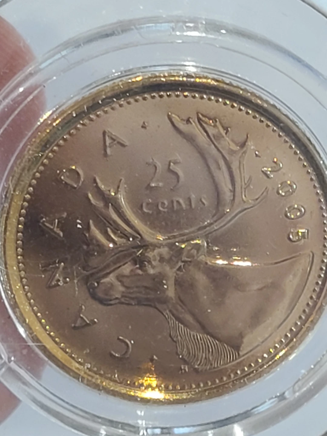 2005 Vancouver Canucks NHL 25 Cents Coin - photo 3