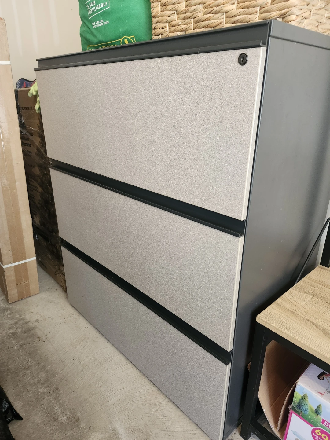 Three-Drawer Lateral Filing Cabinet