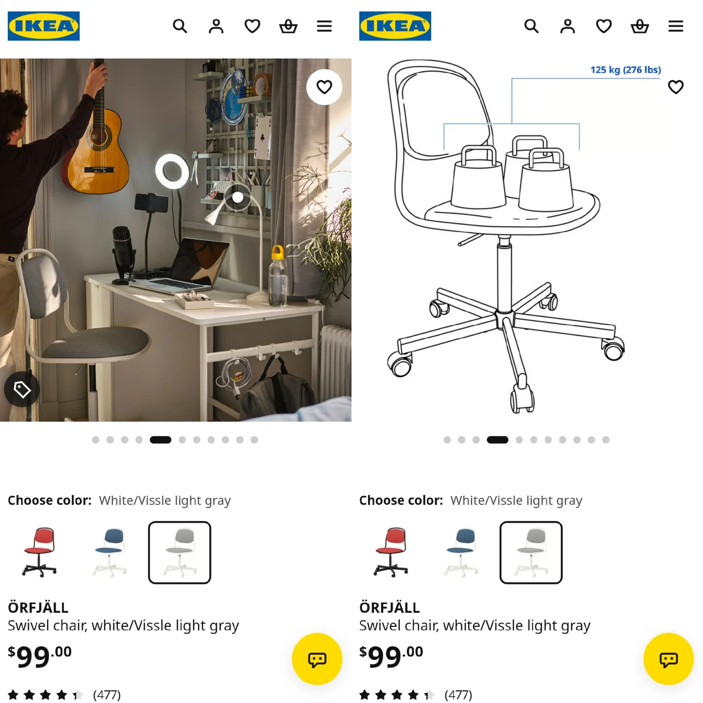 ✴️ Bundle IKEA MICKE Desk & Swivel Chair - photo 4