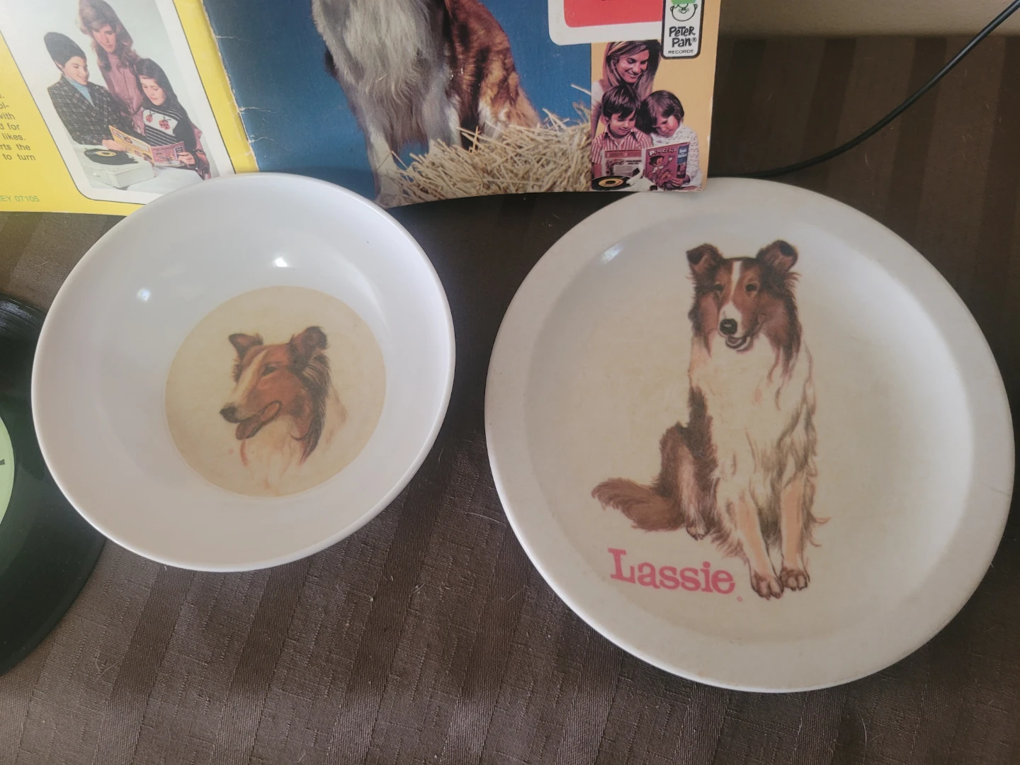 Lassie Book and Record Set Plate Bowl set - photo 2
