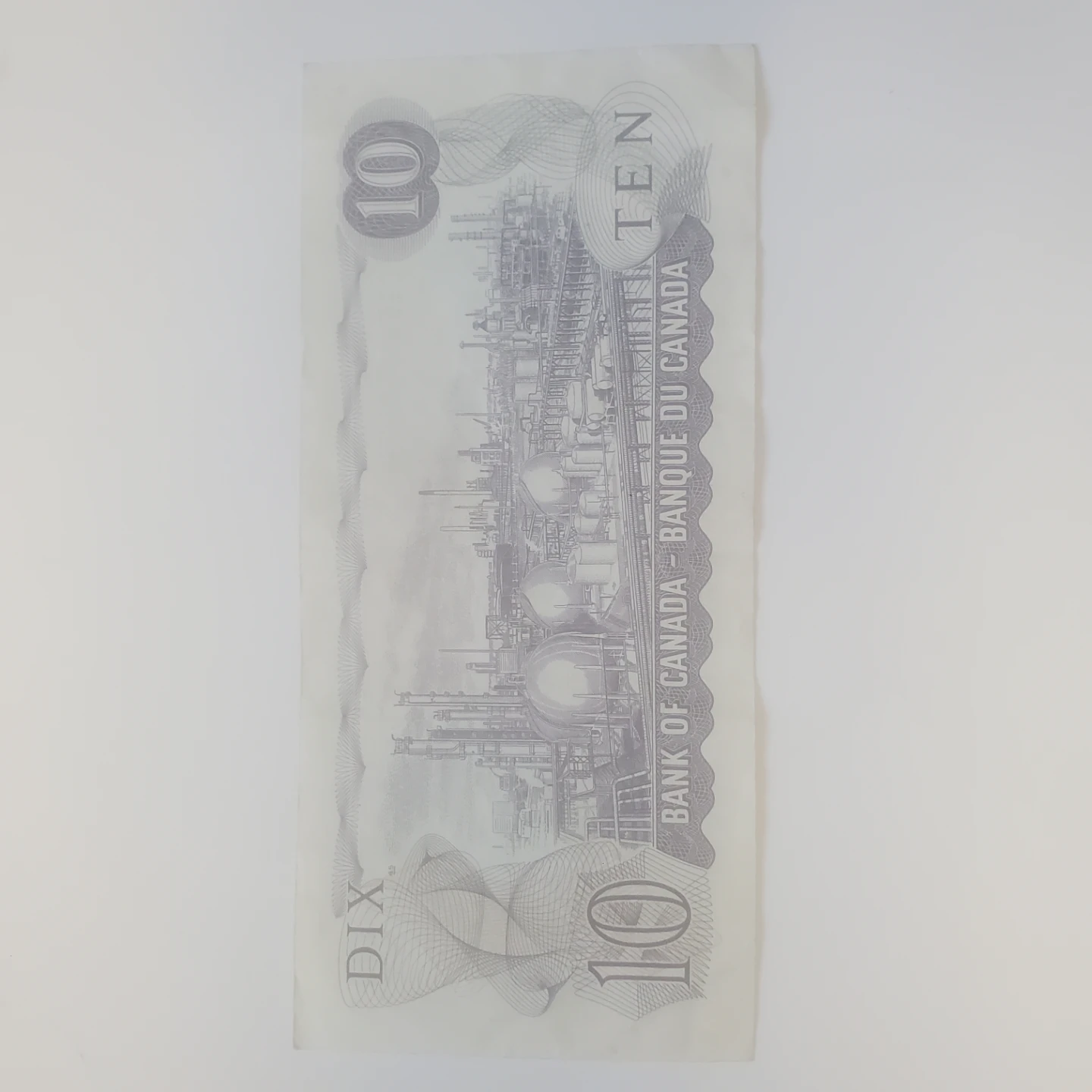 1971 Canadian 10 Dollar Bank Note - photo 2