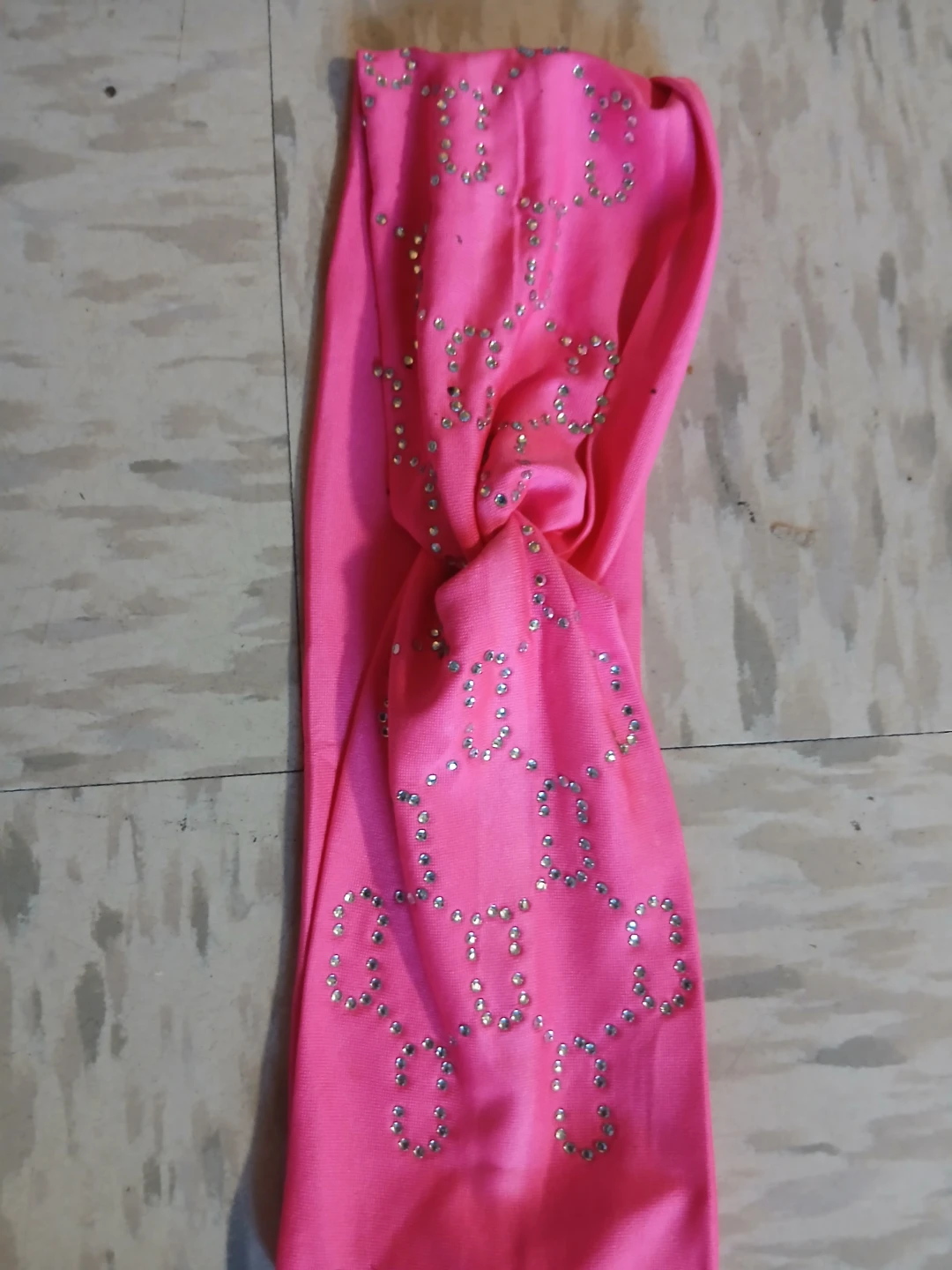 Hot Pink Rhinestone Headband