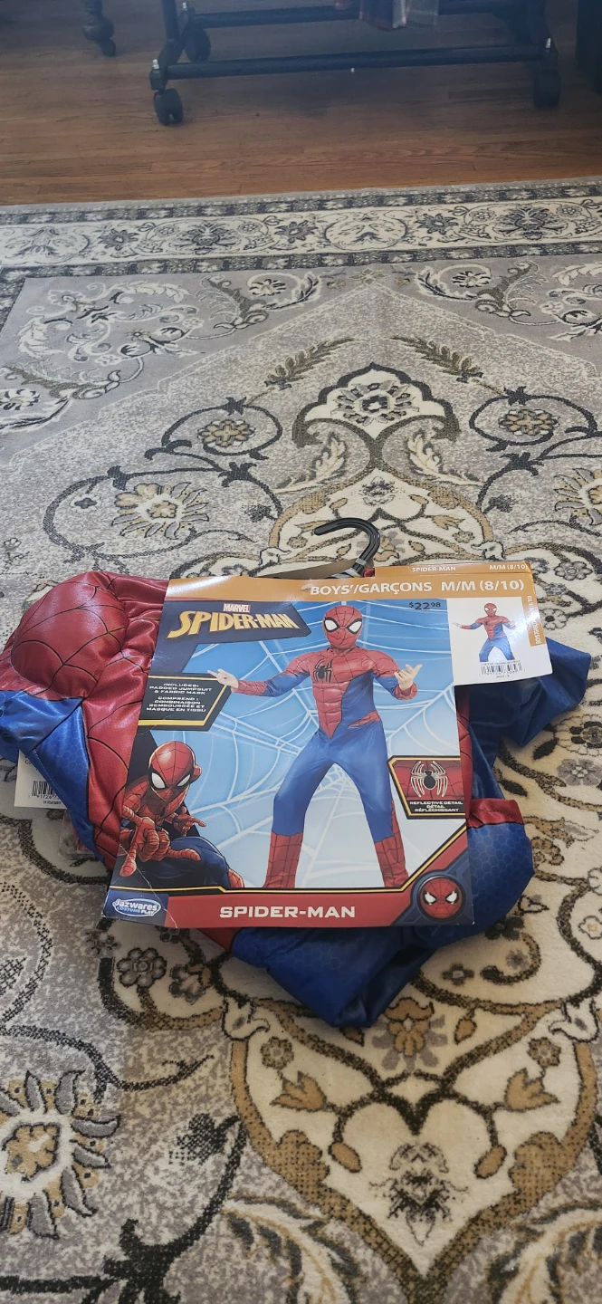 Marvel Spider-Man Costume, Boys Size M (8/10)