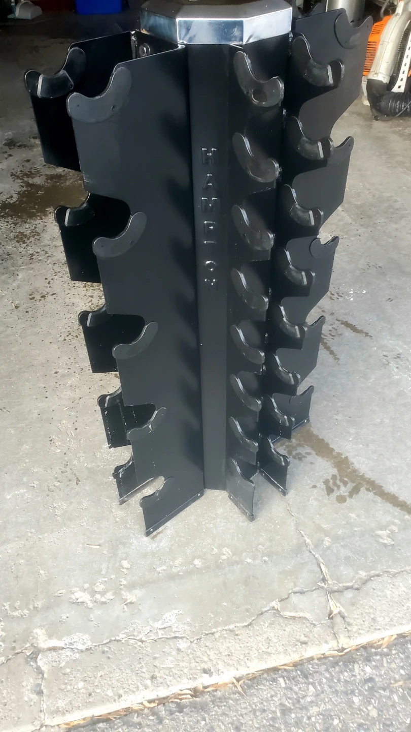 Hampton 4-Sided Vertical Dumbbell Rack (Holds 13 Pairs) - photo 4
