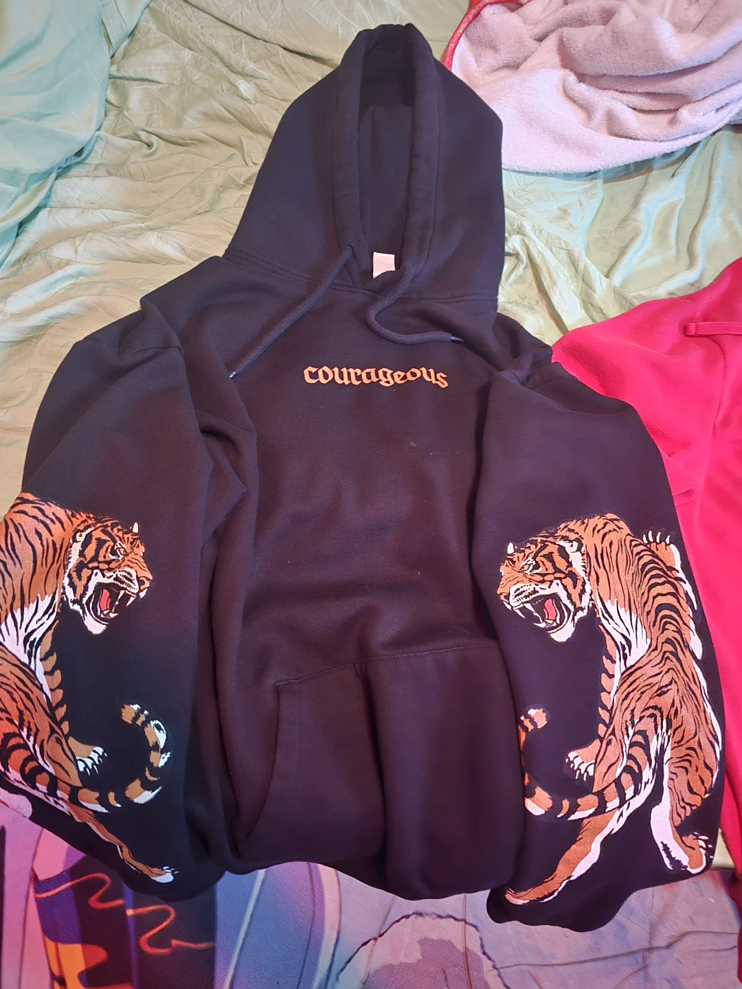 Courageous premium tiger hoodie