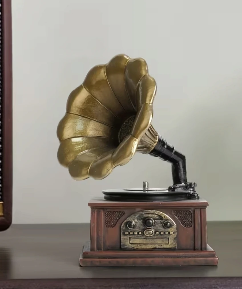 Vintage Gramophone Miniature Replica – Décor & Paperweight *new - photo 3