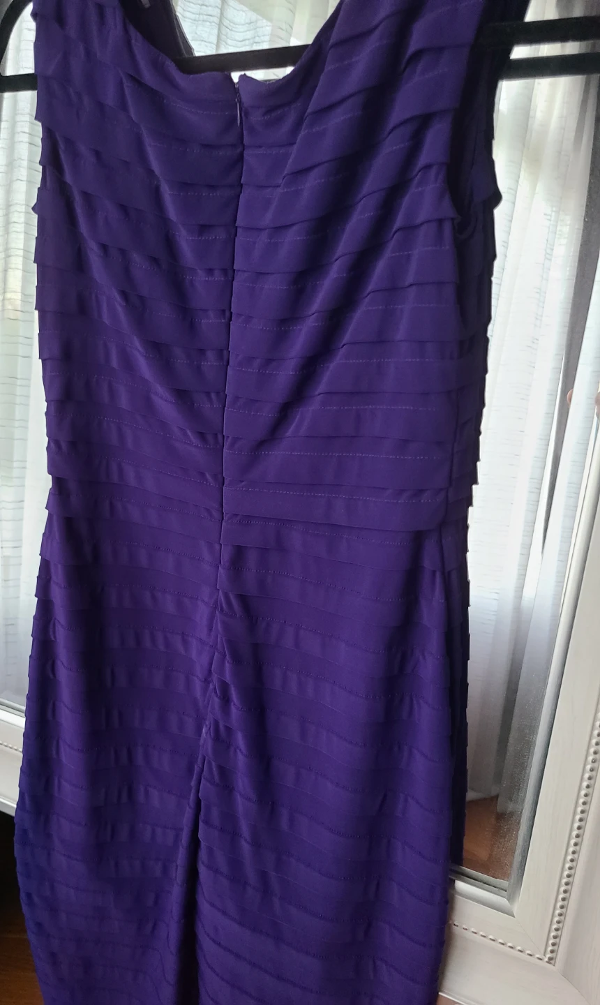 Adrianna Papell Purple Dress Size 10 - photo 2