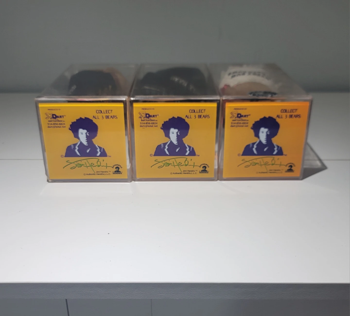 JIMI HENDRIX RARE BEARS SET OF 3 LIMITED EDITION COLLECTIBLES - photo 5