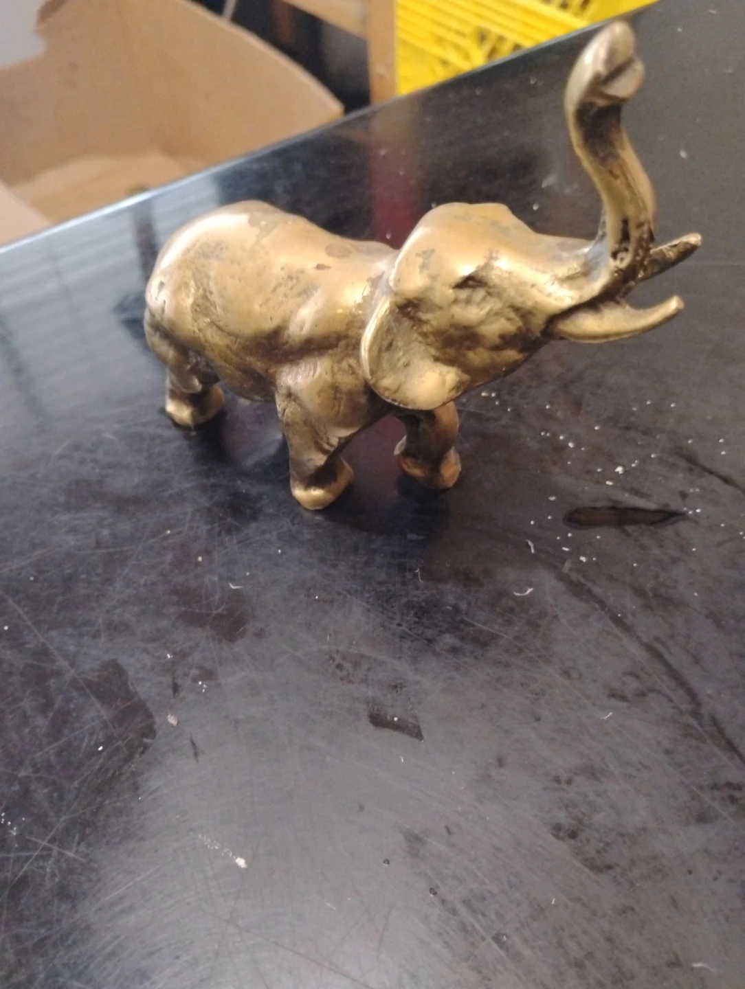 Vintage Brass Elephant Figurine - photo 2