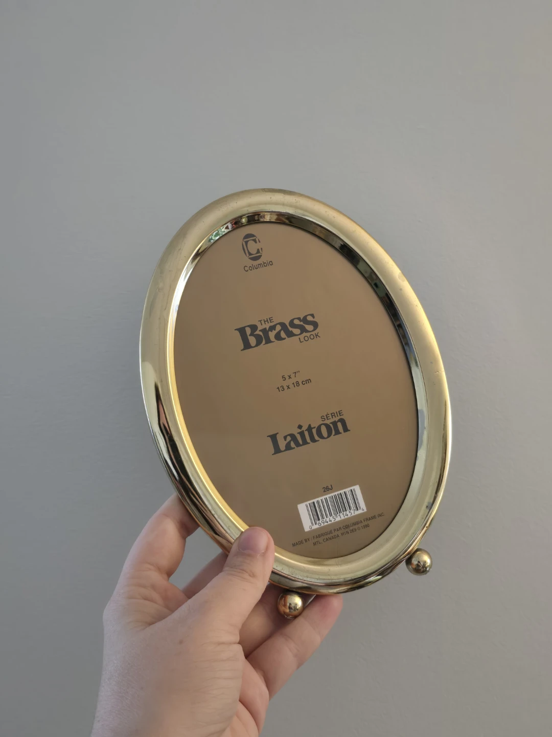 Columbia Oval Brass Look Photo Frame 5x7 - photo 2
