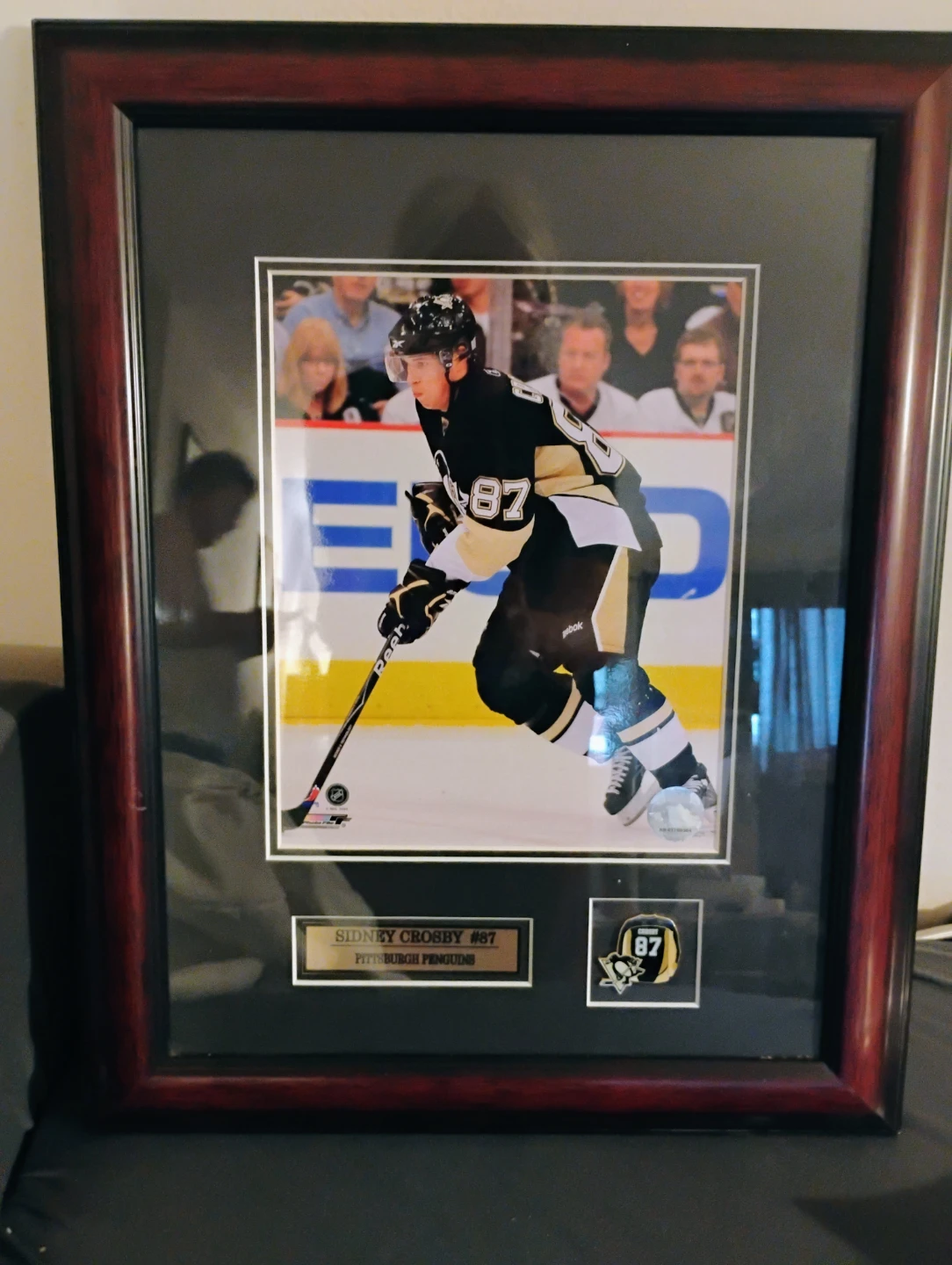 Framed Sidney Crosby Pittsburgh Penguins Photo