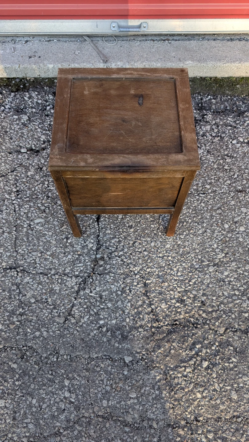 Vintage Wooden Commode Chair - photo 3