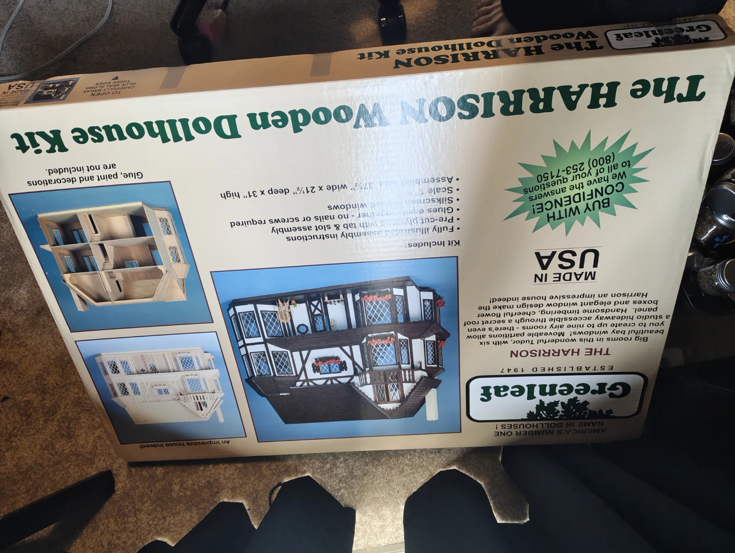 Greenleaf The Harrison Wooden Dollhouse Kit - photo 4
