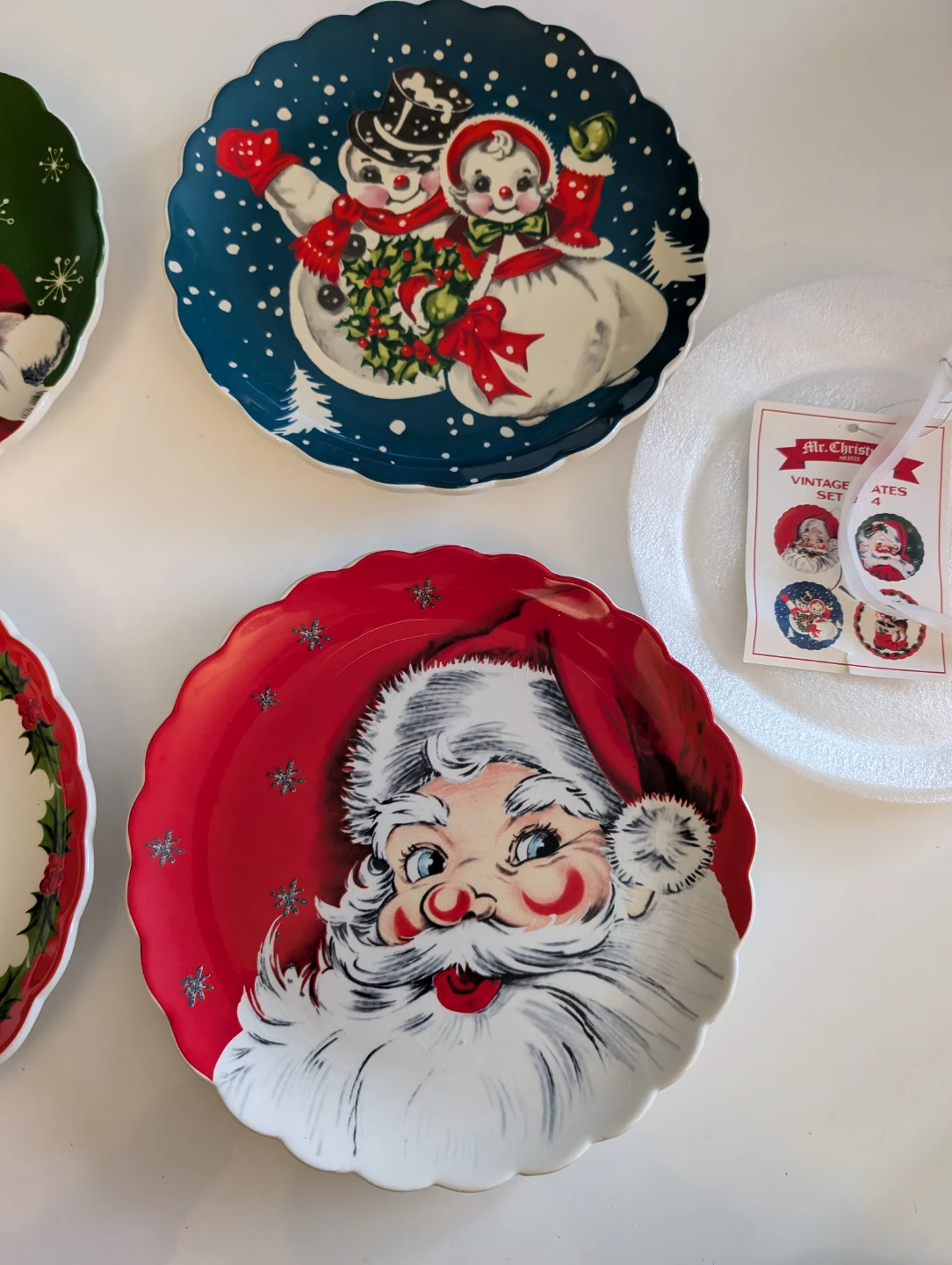 Mr Christmas Vintage Plate Set - photo 4
