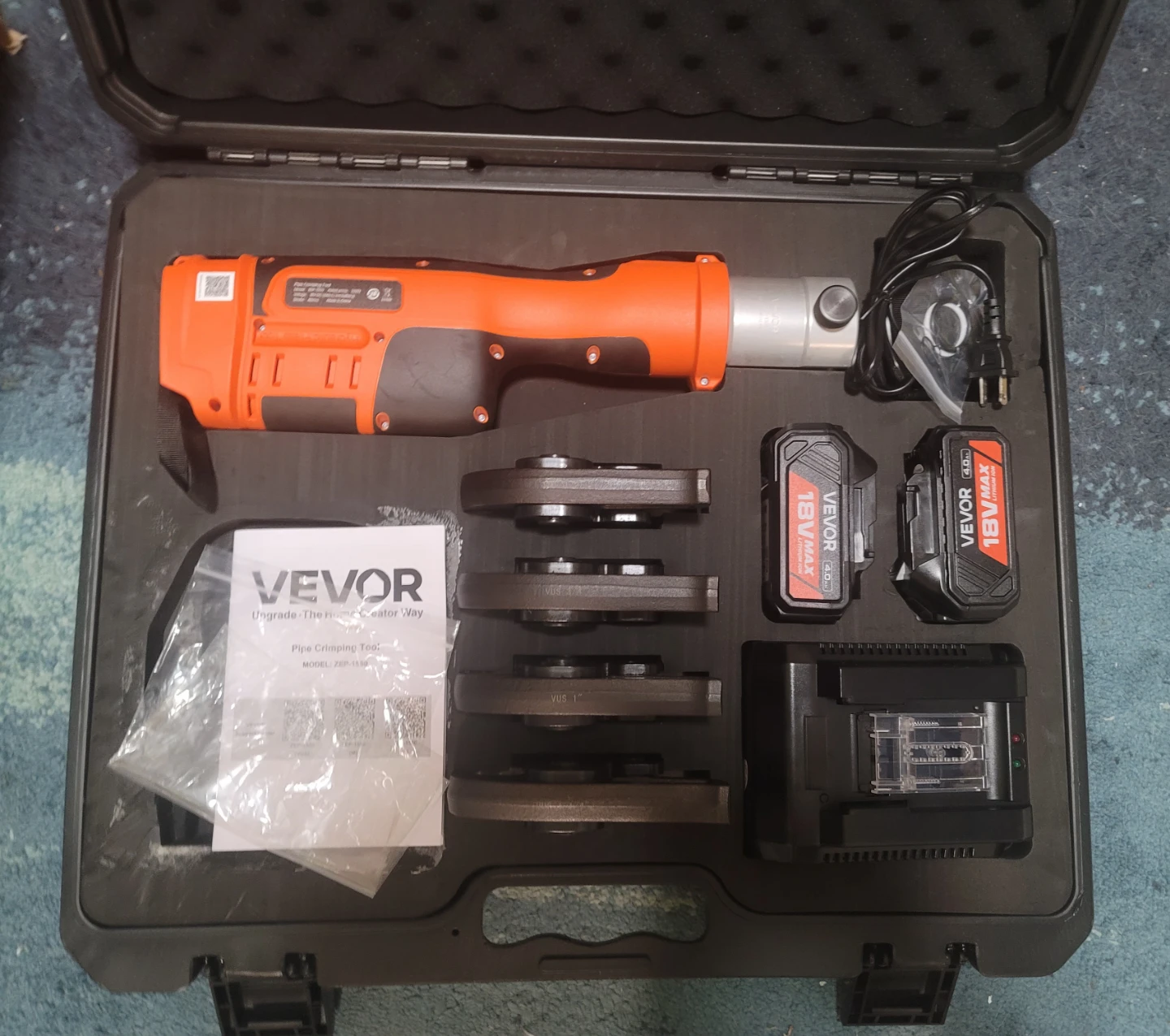 VEVOR 18v Pipe Crimping Tool Model ZEP-1550