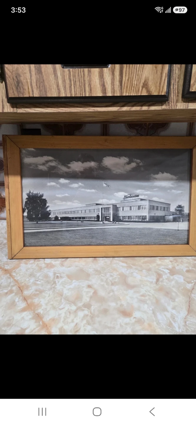 Vintage Sunbeam Factory Framed Photo