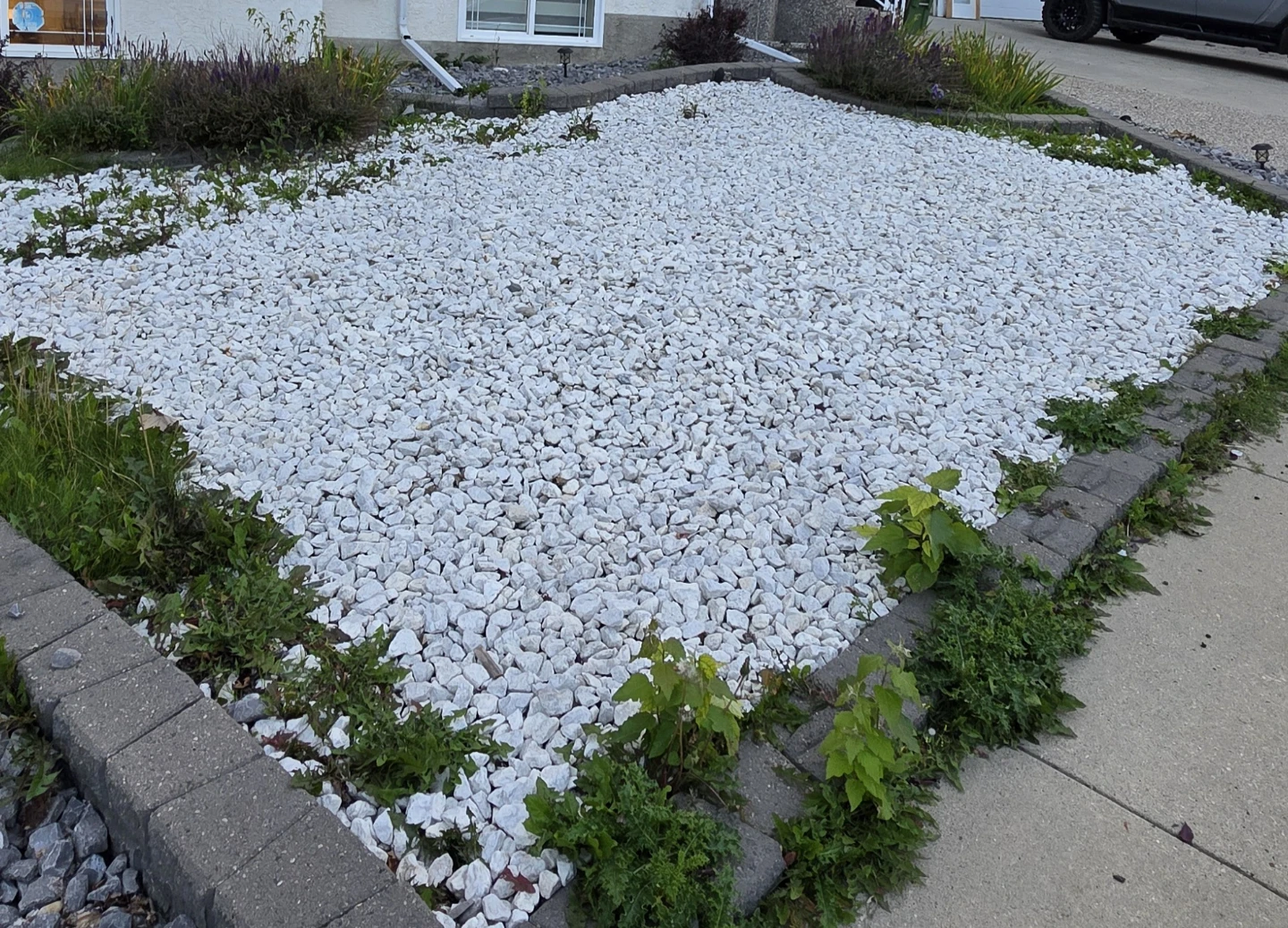 White landscaping rocks stones - photo 4