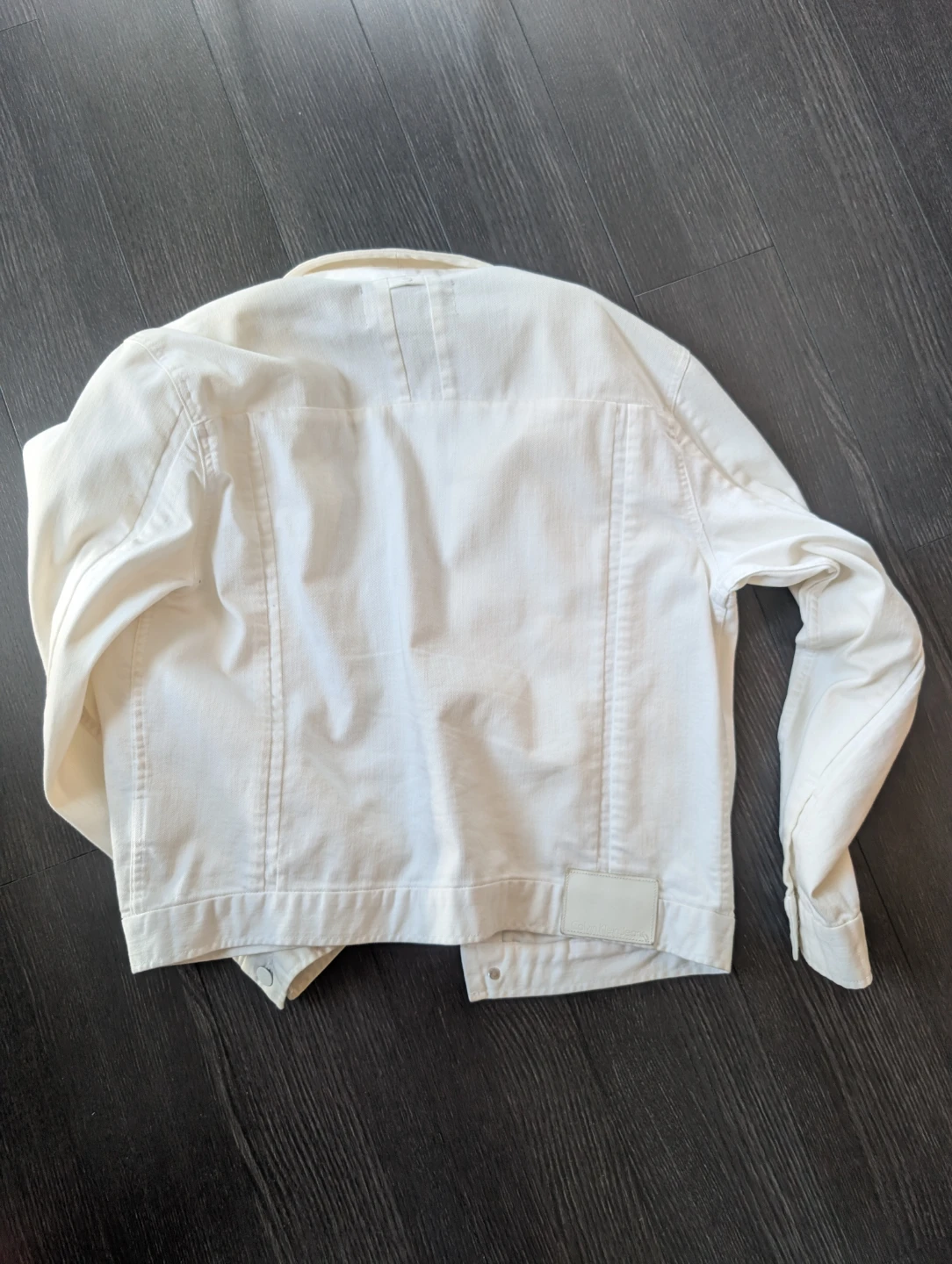 Calvin Klein Jeans White Denim Jacket - photo 2
