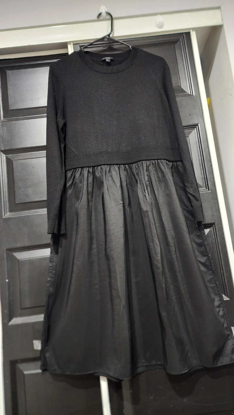 COS black long-sleeve dress - photo 2