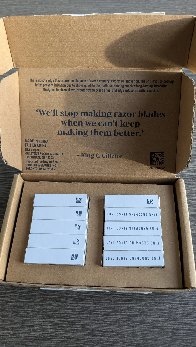 BRAND NEW 100-Pack King C. Gillette Razor Blades - photo 2