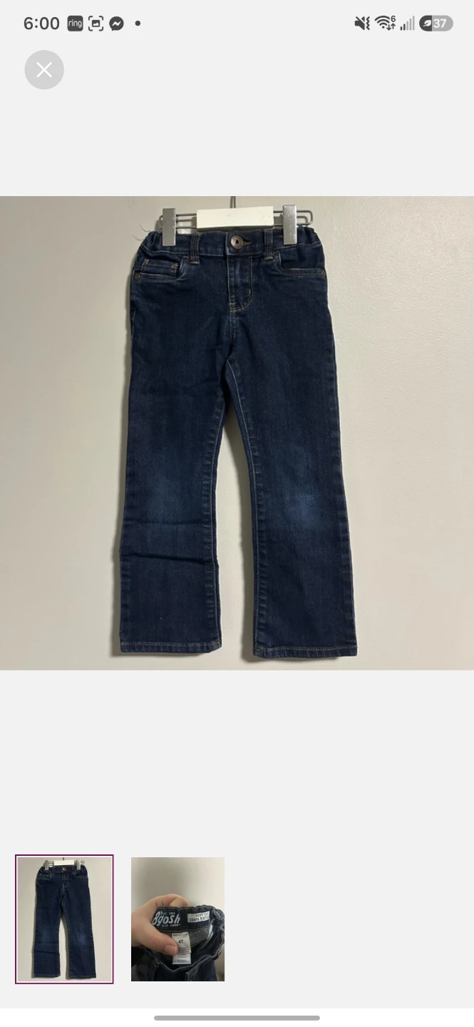 OshKosh B'gosh Boot Cut Jeans Size 4T