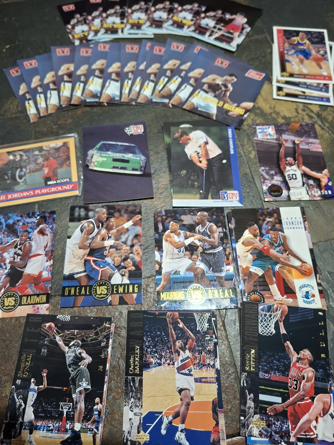 Vintage Assorted Sports Trading Card Collection
