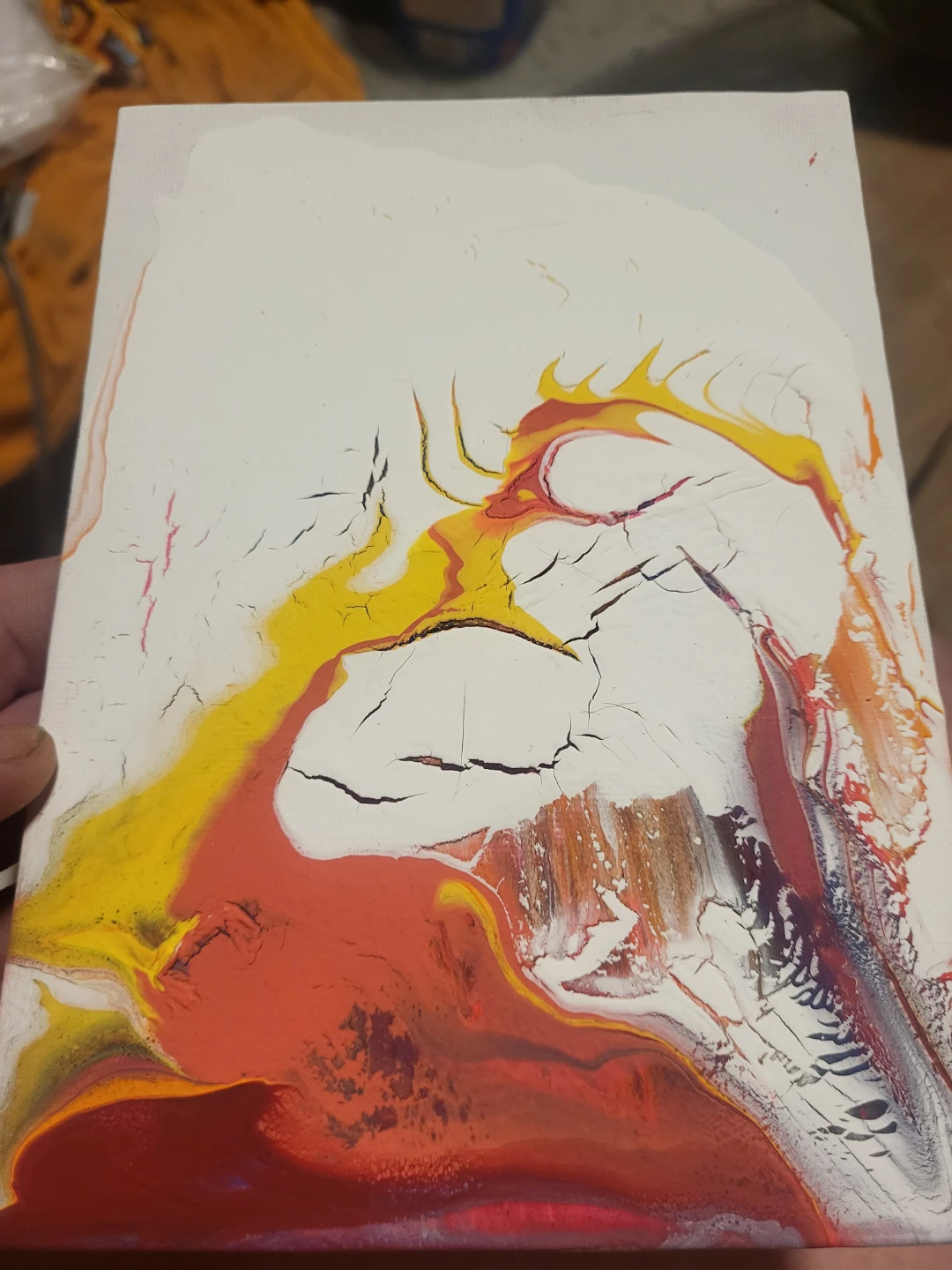 Abstract Acrylic Pour Painting