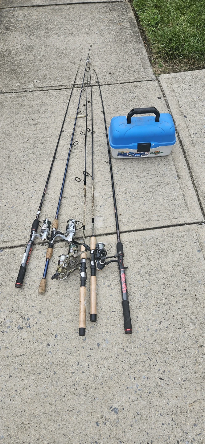 Fishing Rods and Tackle Box sets