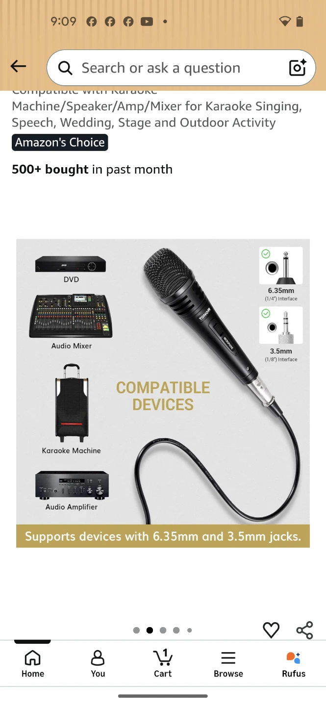 TONOR Dynamic Karaoke Microphone - photo 2