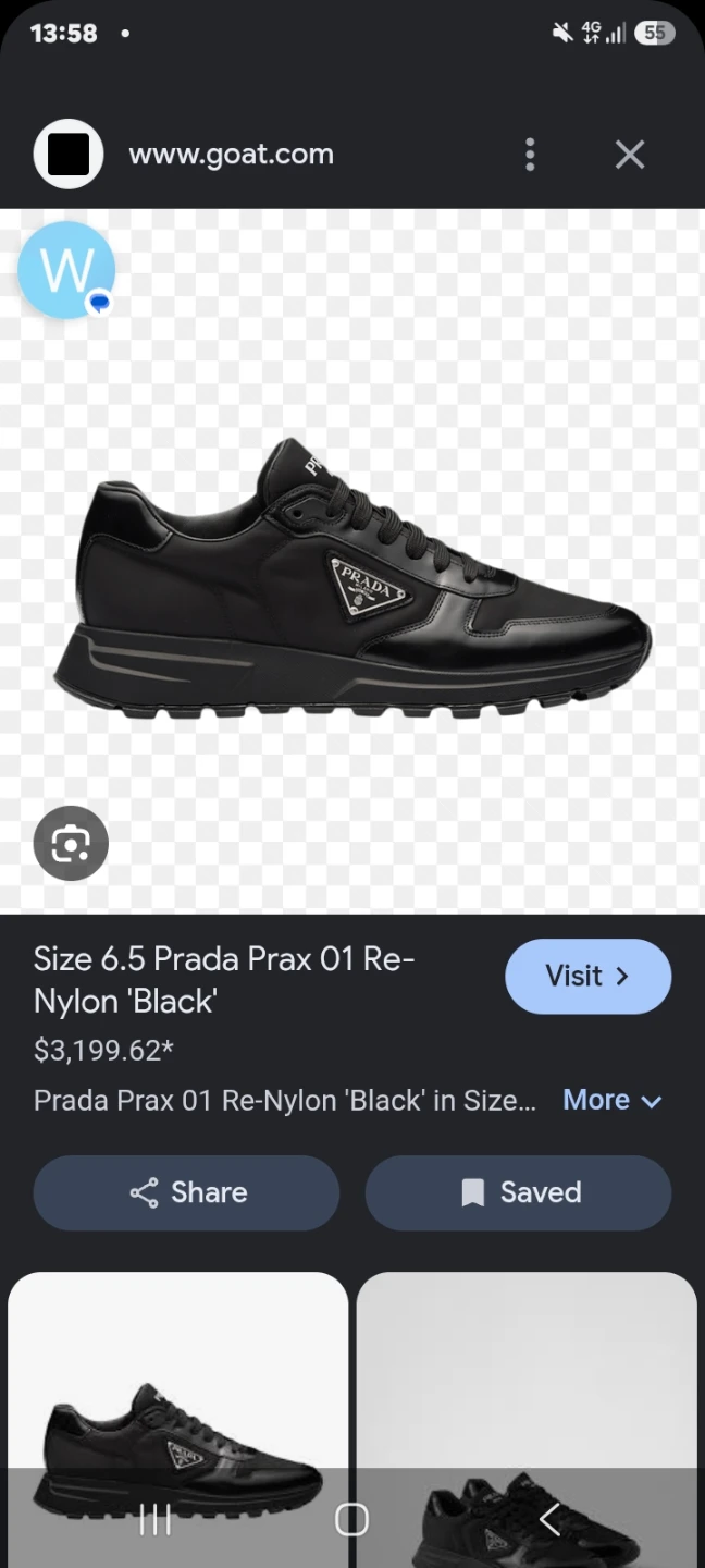 Prada Prax 01 Re-Nylon Black Sneakers
