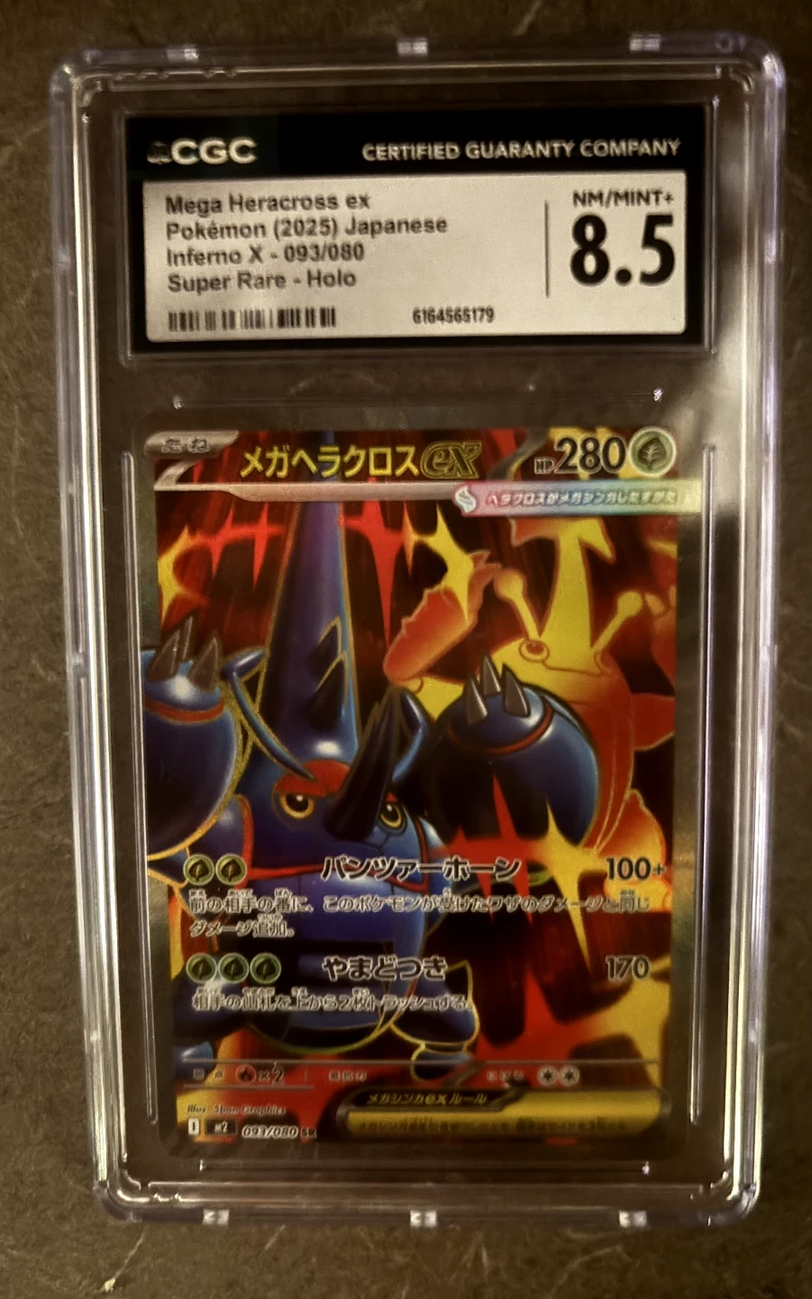 CGC Graded Mega Heracross ex Pokemon Card - photo 2